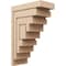 Ekena Millwork 12"W x 24"D x 36"H Classic Landon Rough Cedar Woodgrain TimberThane Corbel, Primed Tan CORUR12X24X36LANRCPR - alternate 1